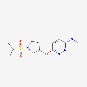6-((1-(isopropylsulfonyl)pyrrolidin-3-yl)oxy)-N,N-dimethylpyridazin-3-amine
