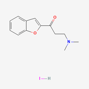 molecular formula C13H16INO2 B2624096 1-(1-Benzofuran-2-yl)-3-(dimethylamino)propan-1-one;hydroiodide CAS No. 2580214-79-3