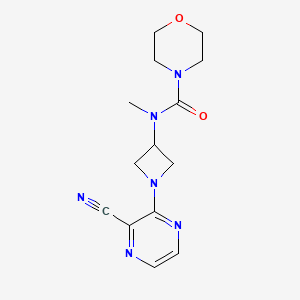 N-[1-(3-Cyanopyrazin-2-yl)azetidin-3-yl]-N-methylmorpholine-4-carboxamide