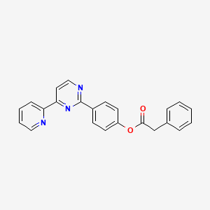 4-[4-(2-Pyridinyl)-2-pyrimidinyl]phenyl 2-phenylacetate