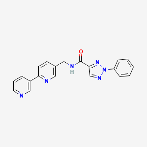 molecular formula C20H16N6O B2624108 N-([2,3'-bipyridin]-5-ylmethyl)-2-phenyl-2H-1,2,3-triazole-4-carboxamide CAS No. 2034401-04-0