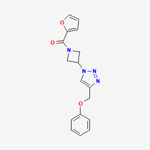 1-[1-(furan-2-carbonyl)azetidin-3-yl]-4-(phenoxymethyl)-1H-1,2,3-triazole