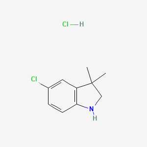 molecular formula C10H13Cl2N B2624121 5-Chloro-3,3-dimethylindoline hydrochloride CAS No. 2059941-67-0