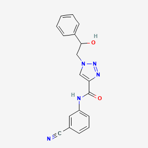 N-(3-cyanophenyl)-1-(2-hydroxy-2-phenylethyl)-1H-1,2,3-triazole-4-carboxamide