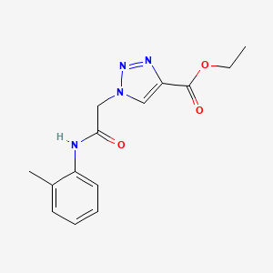 ethyl 1-{[(2-methylphenyl)carbamoyl]methyl}-1H-1,2,3-triazole-4-carboxylate