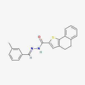 N'-[(E)-(3-methylphenyl)methylidene]-4,5-dihydronaphtho[1,2-b]thiophene-2-carbohydrazide