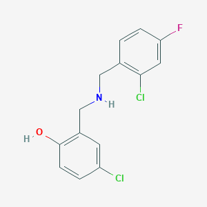 4-Chloro-2-{[(2-chloro-4-fluorobenzyl)amino]methyl}phenol