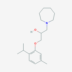 molecular formula C19H31NO2 B262414 1-(1-Azepanyl)-3-(2-isopropyl-5-methylphenoxy)-2-propanol 
