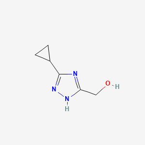 molecular formula C6H9N3O B2624144 (3-cyclopropyl-1H-1,2,4-triazol-5-yl)methanol CAS No. 1248451-67-3