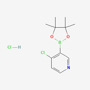 molecular formula C11H16BCl2NO2 B2624149 4-Chloropyridine-3-boronic acid pinacol ester, HCl CAS No. 2102671-51-0; 452972-15-5