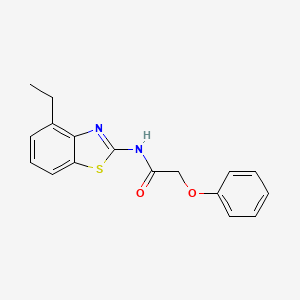 molecular formula C17H16N2O2S B2624152 N-(4-ethyl-1,3-benzothiazol-2-yl)-2-phenoxyacetamide CAS No. 892853-91-7