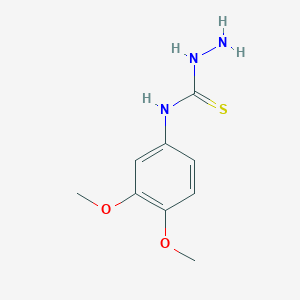 molecular formula C9H13N3O2S B2624165 3-Amino-1-(3,4-dimethoxyphenyl)thiourea CAS No. 721408-62-4