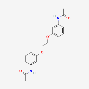 molecular formula C18H20N2O4 B2624171 N-(3-{2-[3-(acetylamino)phenoxy]ethoxy}phenyl)acetamide CAS No. 67499-50-7