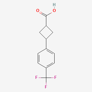 molecular formula C12H11F3O2 B2624192 3-[4-(三氟甲基)苯基]环丁烷-1-羧酸 CAS No. 152353-95-2