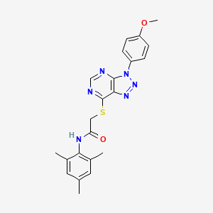 N-mesityl-2-((3-(4-methoxyphenyl)-3H-[1,2,3]triazolo[4,5-d]pyrimidin-7-yl)thio)acetamide