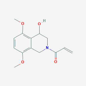 molecular formula C14H17NO4 B2624196 1-(4-Hydroxy-5,8-dimethoxy-1,2,3,4-tetrahydroisoquinolin-2-yl)prop-2-en-1-one CAS No. 2094924-88-4