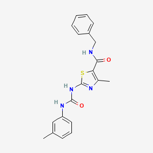 N-benzyl-4-methyl-2-(3-(m-tolyl)ureido)thiazole-5-carboxamide