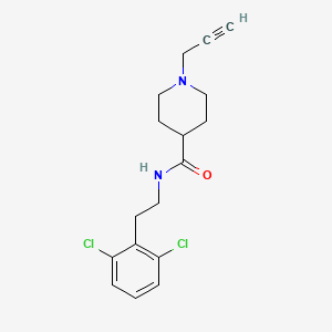 molecular formula C17H20Cl2N2O B2624212 N-[2-(2,6-dichlorophenyl)ethyl]-1-(prop-2-yn-1-yl)piperidine-4-carboxamide CAS No. 1252185-89-9