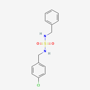 molecular formula C14H15ClN2O2S B2624216 N-benzyl-N'-(4-chlorobenzyl)sulfamide CAS No. 478261-03-9