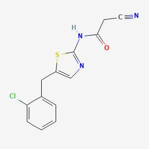 N-[5-(2-Chloro-benzyl)-thiazol-2-yl]-2-cyano-acetamide