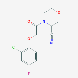 4-[2-(2-Chloro-4-fluorophenoxy)acetyl]morpholine-3-carbonitrile