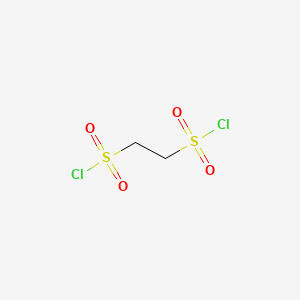 molecular formula C2H4Cl2O4S2 B2624221 Ethane-1,2-disulfonyl dichloride CAS No. 31469-08-6