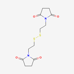 molecular formula C12H16N2O4S2 B2624224 1-[2-[2-(2,5-Dioxopyrrolidin-1-yl)ethyldisulfanyl]ethyl]pyrrolidine-2,5-dione CAS No. 108482-22-0