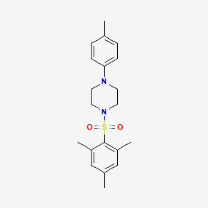 molecular formula C20H26N2O2S B2624226 1-(4-METHYLPHENYL)-4-(2,4,6-TRIMETHYLBENZENESULFONYL)PIPERAZINE CAS No. 681844-68-8