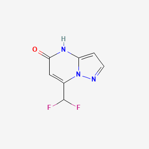 molecular formula C7H5F2N3O B2624234 7-(Difluoromethyl)pyrazolo[1,5-a]pyrimidin-5-ol CAS No. 932162-74-8