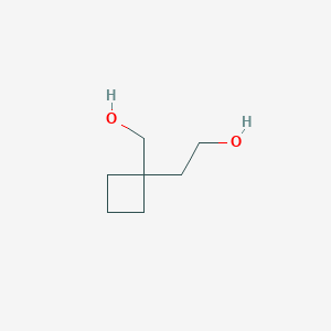 molecular formula C7H14O2 B2624246 2-[1-(Hydroxymethyl)cyclobutyl]ethanol CAS No. 2361635-20-1