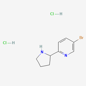 5-Bromo-2-(pyrrolidin-2-yl)pyridine dihydrochloride