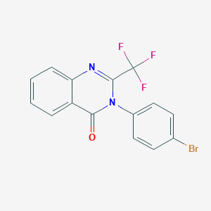molecular formula C15H8BrF3N2O B262425 3-(4-bromophenyl)-2-(trifluoromethyl)-4(3H)-quinazolinone 