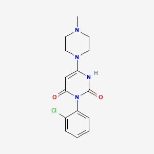 3-(2-chlorophenyl)-6-(4-methylpiperazin-1-yl)pyrimidine-2,4(1H,3H)-dione