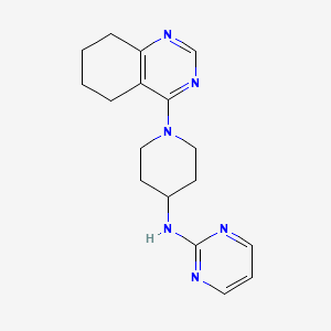 molecular formula C17H22N6 B2624272 N-[1-(5,6,7,8-tetrahydroquinazolin-4-yl)piperidin-4-yl]pyrimidin-2-amine CAS No. 2097883-64-0