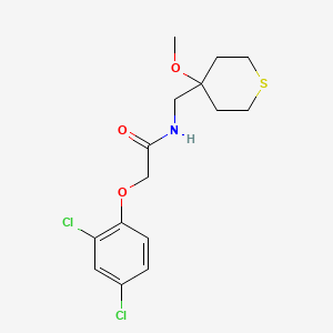 2-(2,4-dichlorophenoxy)-N-[(4-methoxythian-4-yl)methyl]acetamide