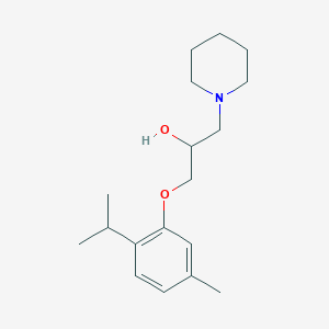 molecular formula C18H29NO2 B262429 1-(2-Isopropyl-5-methylphenoxy)-3-(1-piperidinyl)-2-propanol 