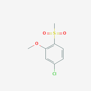 molecular formula C8H9ClO3S B2624316 4-Chloro-2-methoxy-1-(methylsulfonyl)benzene CAS No. 1820707-89-8