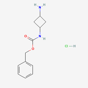 molecular formula C12H17ClN2O2 B2624318 Benzyl (3-aminocyclobutyl)carbamate HCl CAS No. 1989638-13-2