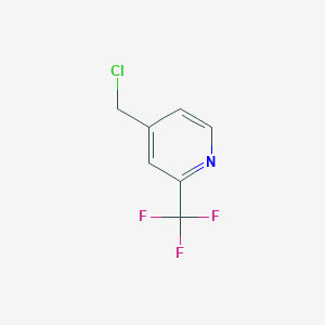 molecular formula C7H5ClF3N B2624323 4-(Chloromethyl)-2-(trifluoromethyl)pyridine CAS No. 1027545-48-7