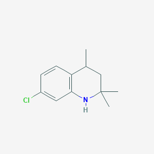 molecular formula C12H16ClN B2624325 7-Chloro-2,2,4-trimethyl-1,2,3,4-tetrahydroquinoline CAS No. 1893922-10-5