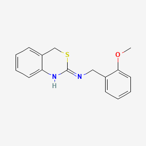 molecular formula C16H16N2OS B2624331 N-(2-methoxybenzyl)-4H-3,1-benzothiazin-2-amine CAS No. 338396-15-9