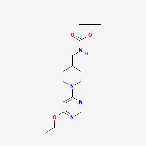 molecular formula C17H28N4O3 B2624416 tert-Butyl ((1-(6-ethoxypyrimidin-4-yl)piperidin-4-yl)methyl)carbamate CAS No. 1353966-62-7
