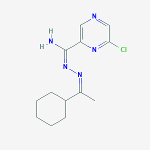 molecular formula C13H18ClN5 B262442 6-chloro-N'-(1-cyclohexylethylidene)-2-pyrazinecarbohydrazonamide 