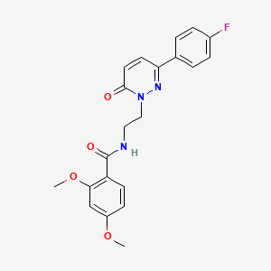molecular formula C21H20FN3O4 B2624430 N-(2-(3-(4-fluorophenyl)-6-oxopyridazin-1(6H)-yl)ethyl)-2,4-dimethoxybenzamide CAS No. 921804-27-5