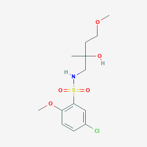 B2624454 5-chloro-N-(2-hydroxy-4-methoxy-2-methylbutyl)-2-methoxybenzenesulfonamide CAS No. 2309189-42-0