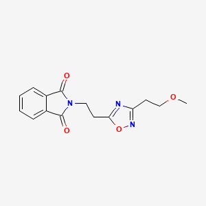 B2624469 2-(2-(3-(2-Methoxyethyl)-1,2,4-oxadiazol-5-yl)ethyl)isoindoline-1,3-dione CAS No. 2034328-02-2