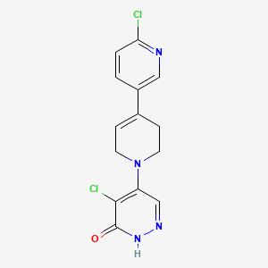 B2624477 5-Chloro-4-[4-(6-chloropyridin-3-yl)-3,6-dihydro-2H-pyridin-1-yl]-1H-pyridazin-6-one CAS No. 2248247-66-5