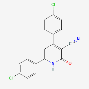 B2624482 4,6-Bis(4-chlorophenyl)-2-hydroxynicotinonitrile CAS No. 133707-66-1
