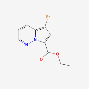 molecular formula C10H9BrN2O2 B2624500 Ethyl 5-bromopyrrolo[1,2-b]pyridazine-7-carboxylate CAS No. 2490400-74-1