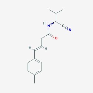 molecular formula C16H20N2O B2624503 (E)-N-[(1R)-1-Cyano-2-methylpropyl]-4-(4-methylphenyl)but-3-enamide CAS No. 2094026-58-9